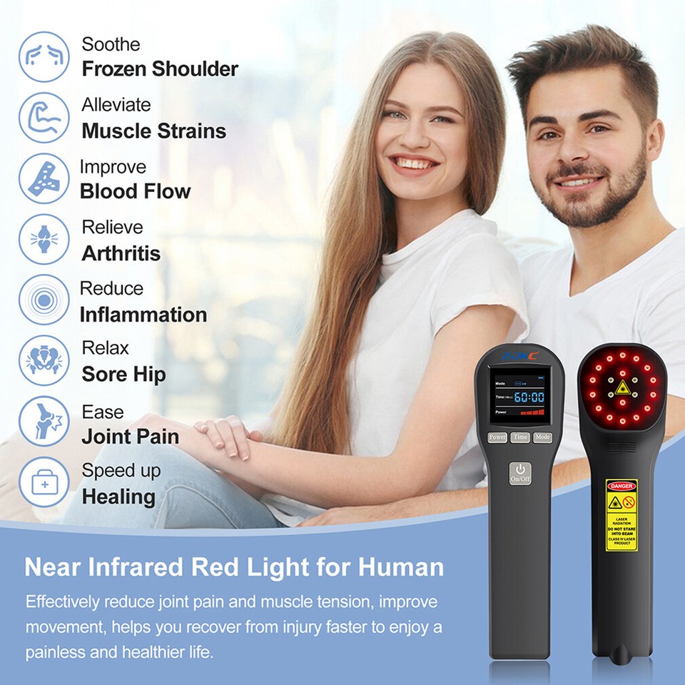 880mW Laser Treatment Cold Laser Therapy Device for Pain Relief Wound ...
