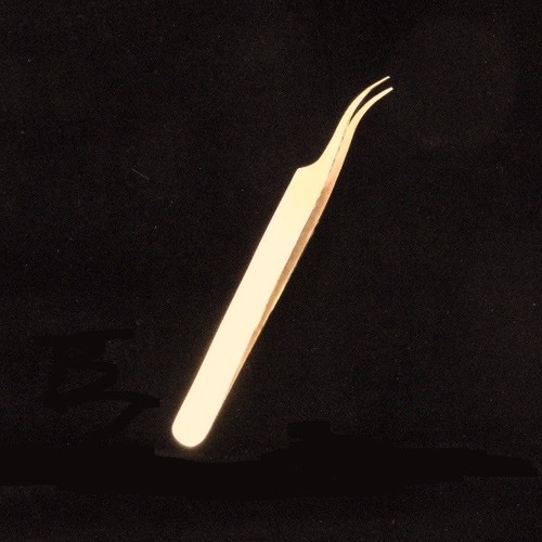 GOLD WORK TWEEZERS - Curved Tip - Picture 2 of 3