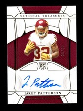 2021 NATIONAL TREASURES #138 JARET PATTERSON RC AUTO 35/35 WASHINGTON
