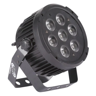 ETEC LED Compact PAR 7 Scheinwerfer 7x10 Watt RGBWA+UV 6in1 Floorspot DJ Party - Bild 1 von 4