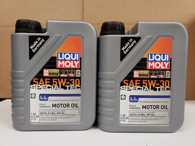 Liqui Moly 2248 SPECIAL TECH LL SAE 5W-30 Synthetic Motor Oil 1L- LOT OF 4