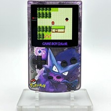 Nintendo Game Boy Color GBC IPS Q5 Backlight Mod Pokemon Haunter Smoke Console