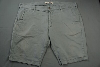 MAVI 'Jacob' Sateen Jean Style Chino Shorts. Light Gray, Men's Size 42. GUC!!