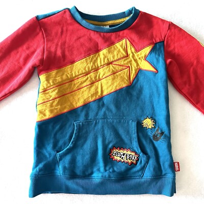 Ms. Marvel Size 5/6 Pajama Top Sweater Disney  Sloth Baby Girls Golden Star