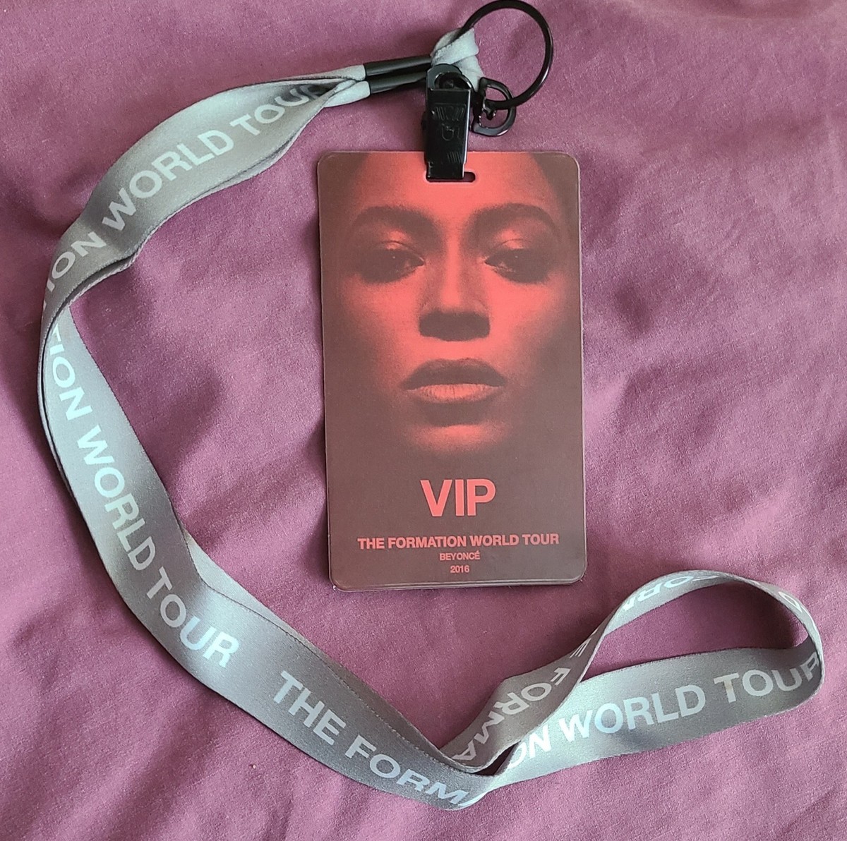 Original Beyoncé The Formation World Tour Vip Pass W/ Lanyard | eBay