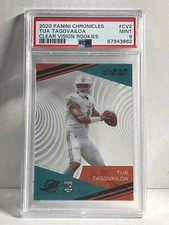 2020 Panini Chronicles Tua Tagovailoa RC Clear Vision Rookies PSA