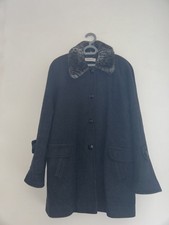 Womens Jacques Vert Virgin Wool / Cashmere Coat Size 12 Made In Italy