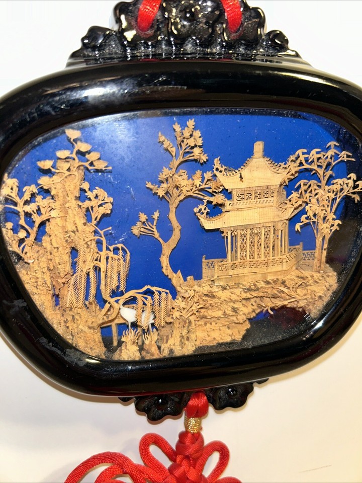 Oriental Koi Fish Hanging Lucky Knots Faux Green Jade Wall Art Chinese