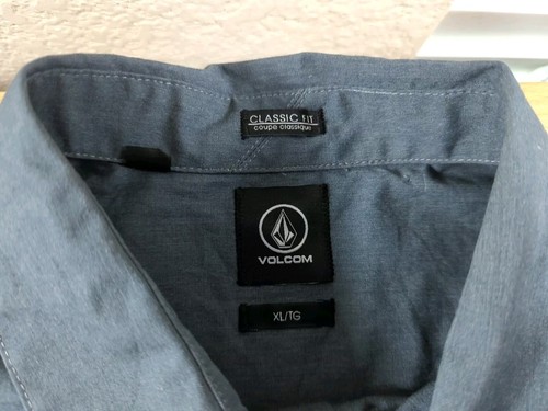 Volcom Everett Shirt Men's XL Gray Stacker Pocket Openstack ATX Summit Austin - Picture 2 of 6