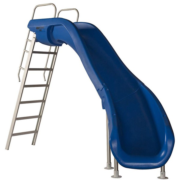 S.R. Smith 610-209-5813 Rogue2 Slide Right Curve Blue 8' Ft for Swimming Pools