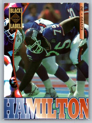 Keith Hamilton 1995 Collector's Edge Black Label FOOTBALL #143 New York Giants