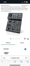 pyle compact bluetooth dj mixer interface