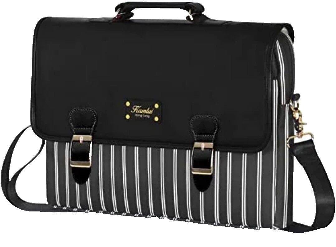 Listrado Preto Pastas para laptop