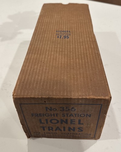 Vintage Lionel Original Box For 356 Freight Station Empty Box