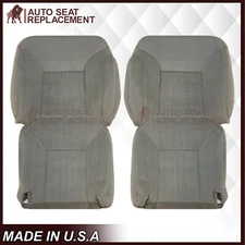 1995 - 1999 Chevy Silverado/Suburban Pewter Gray Fabric FULL FRONT Seat Covers