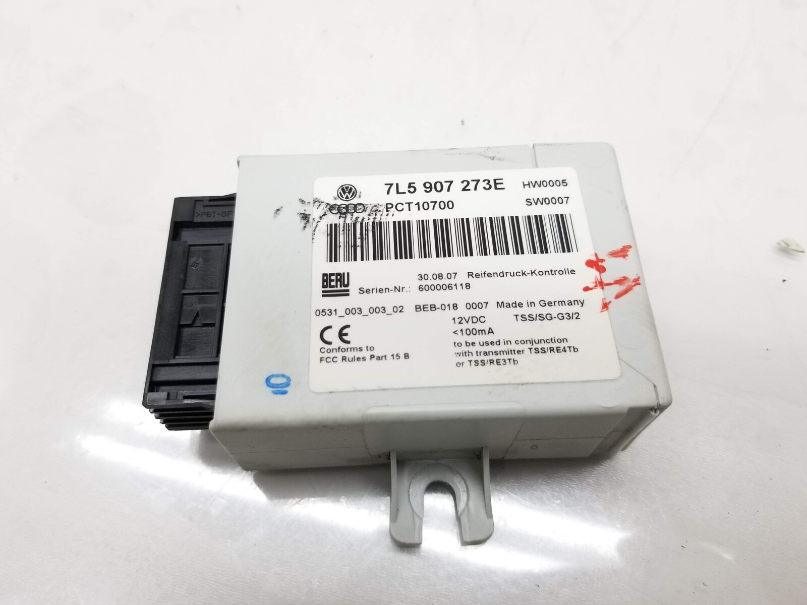 0810 PORSCHE CAYENNE Tire Pressure Monitor TPMS Module 7L5907273E Used eBay