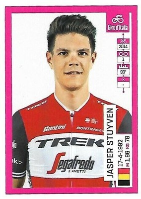 #387 Jasper Stuyven Trek - Segafredo - 2019 Giro D'Italia 102 Panini