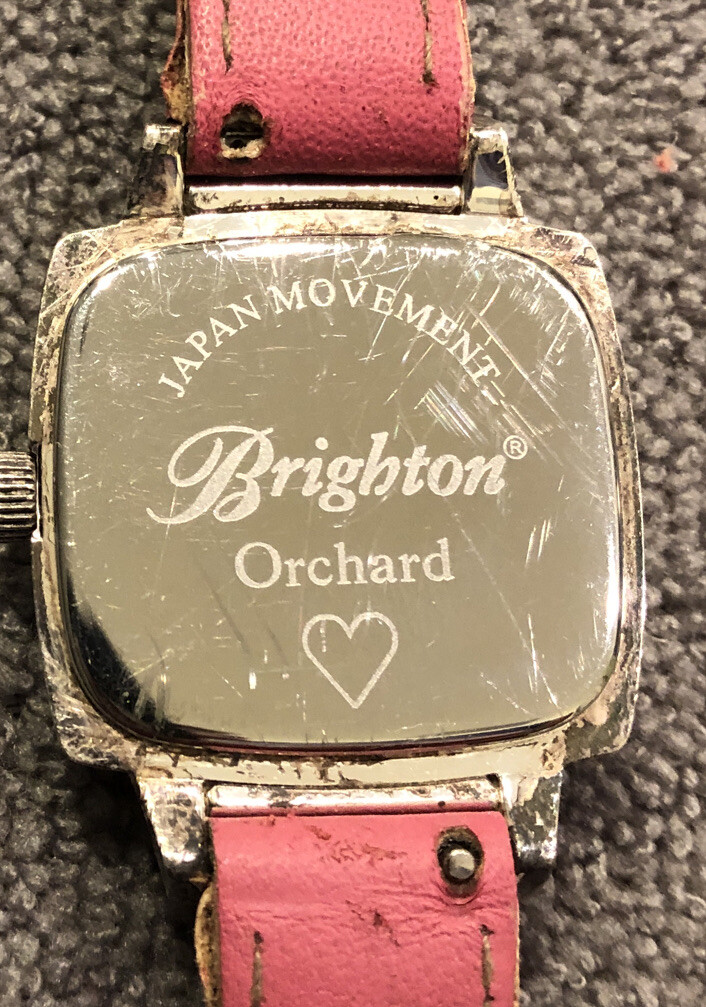 Brighton Orchard Pink Leather Band Analog Quartz Stainless  display picture 1