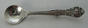 Vintage original condition marked Sterling Salt Spoon Pin Brooch approx. 2-7/8"