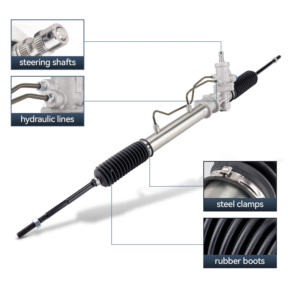 For 1998-2002 Toyota Corolla 1993-1997 Geo Prizm Power Steering Rack & Pinion Foto 4 de 4