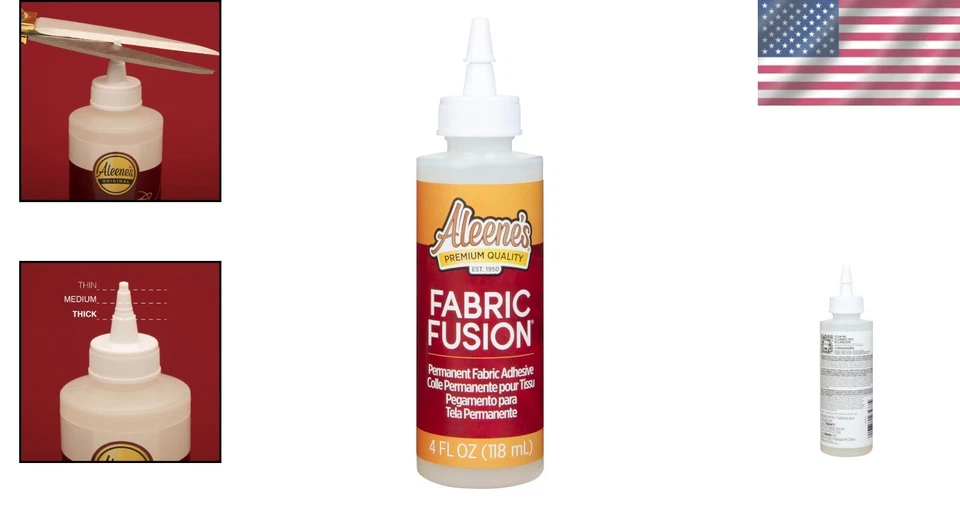 Versatile 4 oz Fabric Fusion Adhesive - Permanent Bond, Nontoxic and Washable - Image 2 of 4