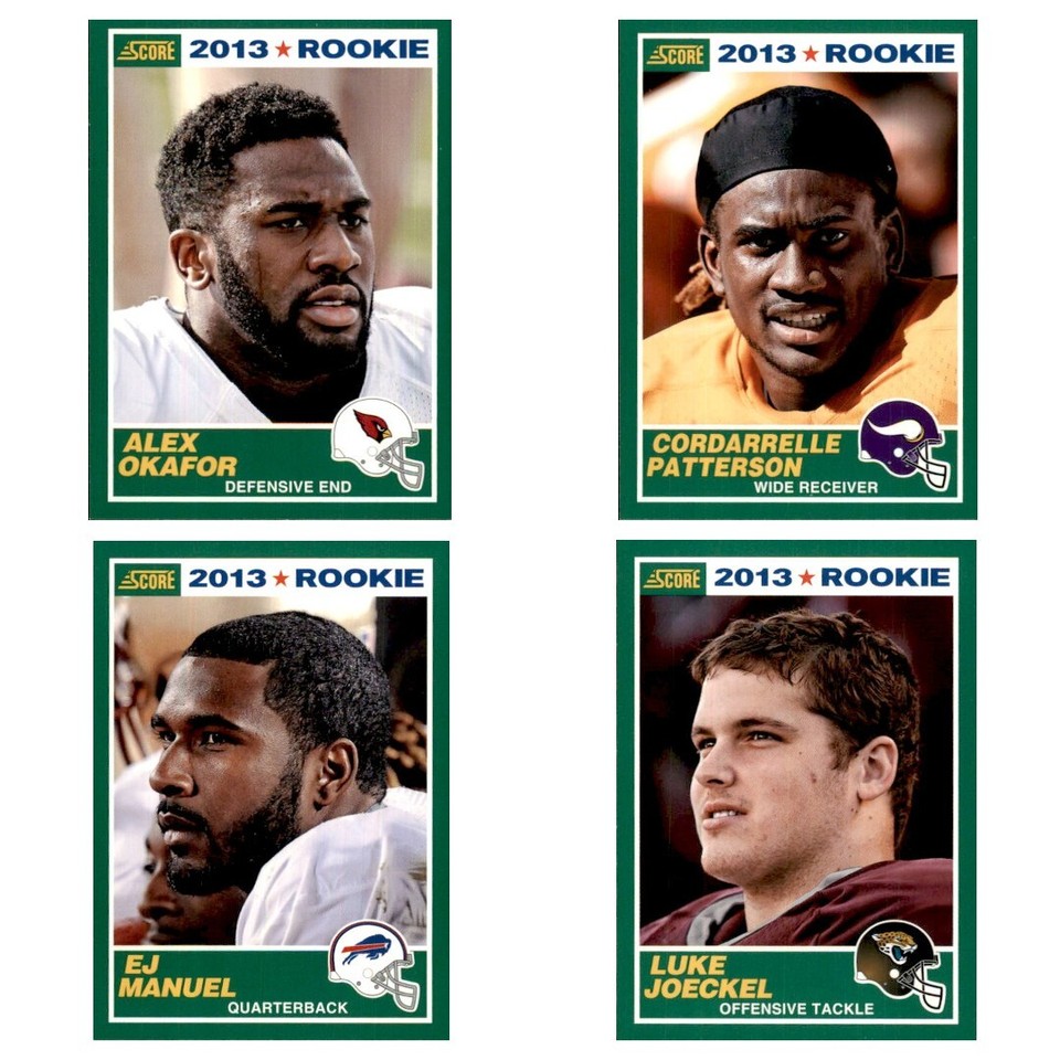 2013 Panini Score Football Rookies 331 to 399 Choose Your Cards Multi Discounts