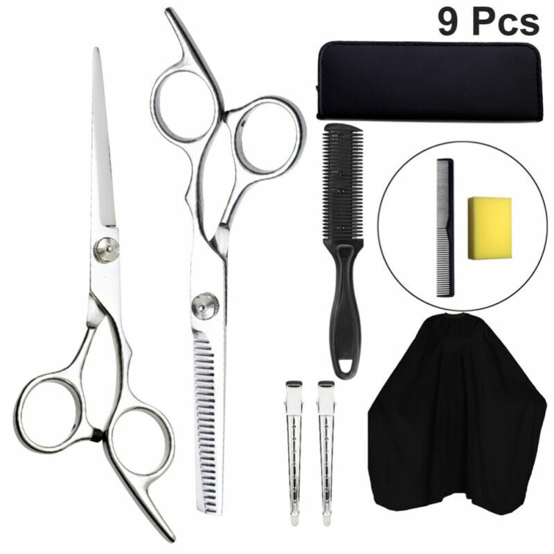9PCS Assorted Hairdressing Tools Hair Cutting Tools Hair Combs Clips Cape  Kit Ha | eBay