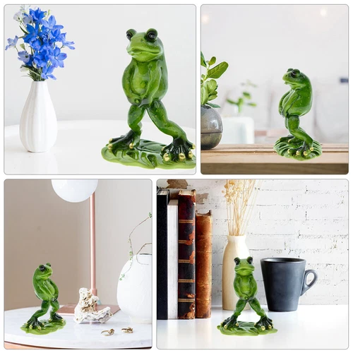 Resin Funny Peeing Frog Decorative Ornaments Garden Statue Figure Decoration - Picture 7 of 13