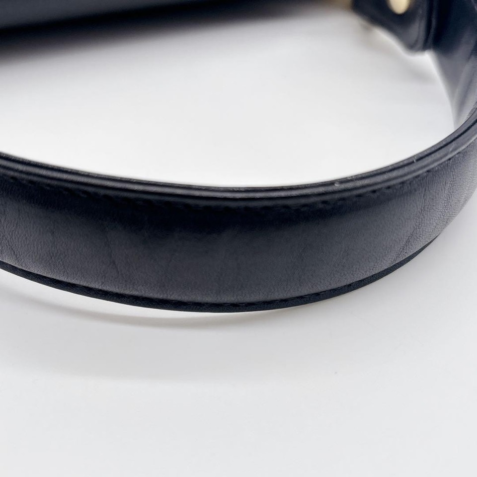 Bally Leather Handbag Shoulder Bag Black Gold Hardware Used eBay UK