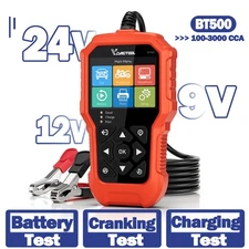 VDIAGTOOL BT500 Car Battery Tester 12V 24V Load Tester Charging System Analyzer