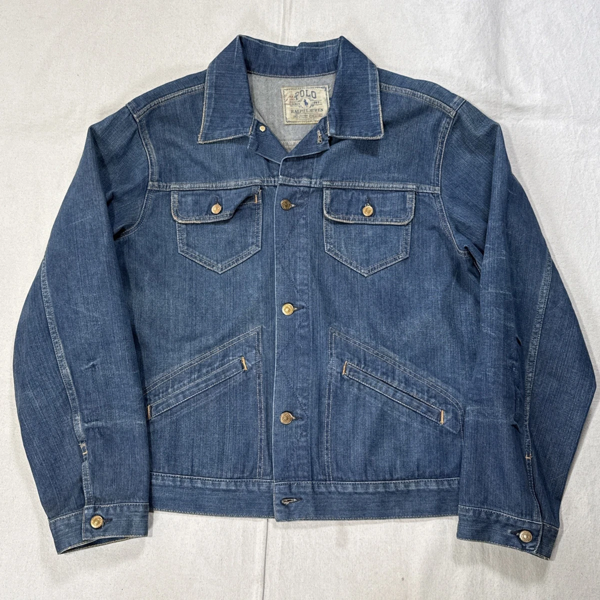 polo ralph lauren jean jacket products for sale | eBay