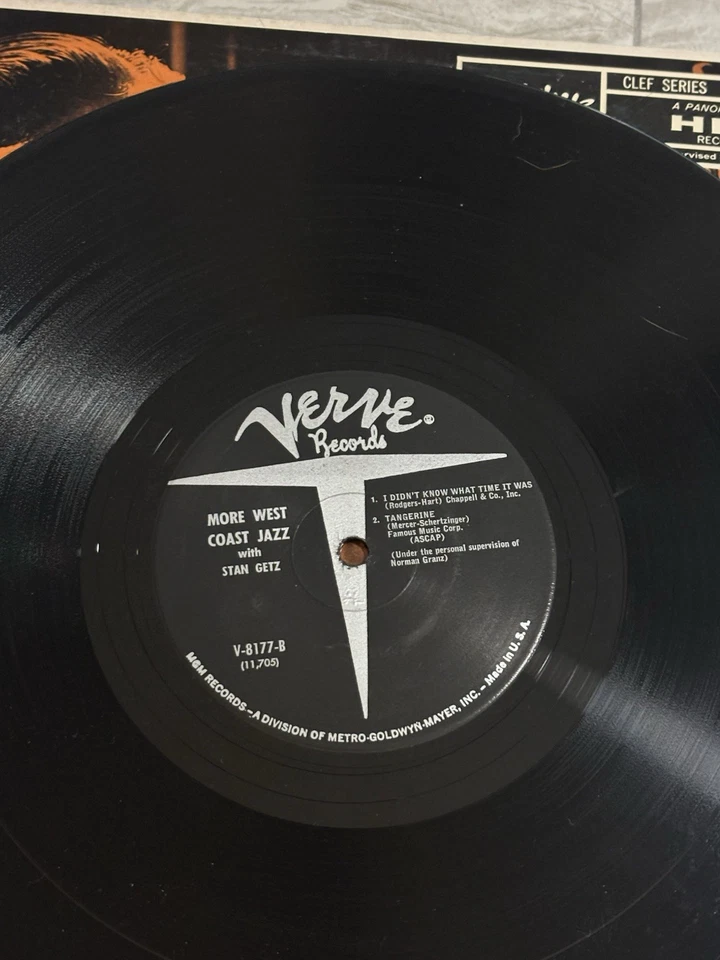 Stan Getz - More West Coast Jazz Lp Vinyl Record 1958 Clef Series VG+ Mono - Image 4 of 4