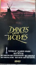 Dances With Wolves VHS 1990 Western Original Release Orion Pictures