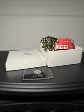 BRAND NEW Versace La Medusa Luxury Red Leather Belt