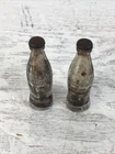vintage Pair of Glass Mini Coca Cola Bottles No Liquid 2.5"