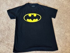 DC Comics Classic Batman Logo Shirt Youth Boy's Size Large
