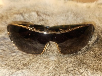 プラダ　サングラス　リムレス　ブラウン　ケース　Vintage　VPR62C/N PRADA Vintage Sunglasses Wrap Around with Original Case. | eBay