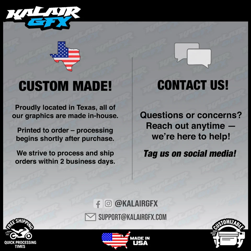 Kit de gráficos para Yamaha YZ450FX (2023-2025) y YZ250FX (2024-26) ácido - azul Foto 4 de 4