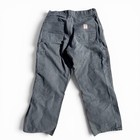 Carhartt Men's Gray Canvas Workwear Pants 30 Regular Fit Straight Leg Cargo — photo 2