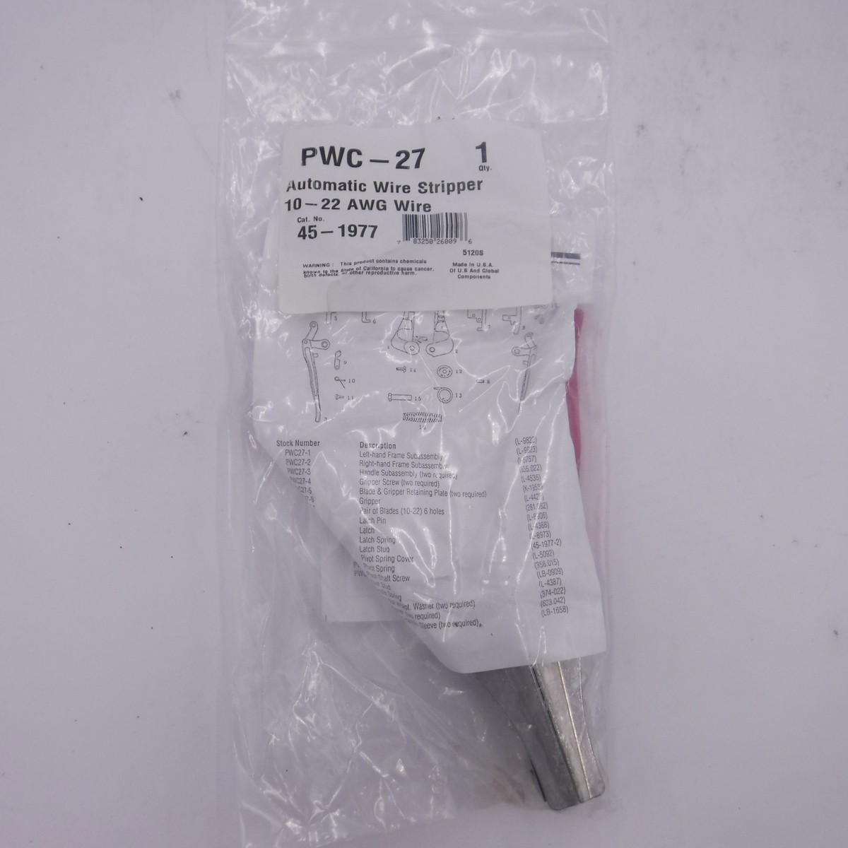 Blue Point Tools 10 - 22 AWG Automatic Wire Stripper Pliers