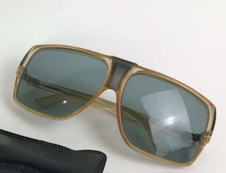 Raras gafas de sol vintage años 70-80 aviadores para hombre marco cuadrado de Francia Foto 2 de 4