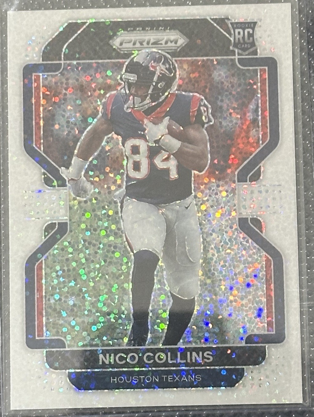 2021 Panini Prizm - Rookie Nico Collins #360 White Sparkle Prizm (RC) SSP Texans