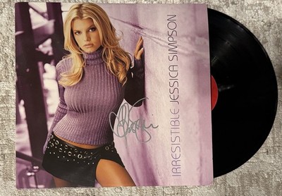 JESSICA SIMPSON SIGNED IRRESISTIBLE SINGLE VINYL  - BECKETT COA