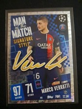 TOPPS UEFA CHAMPIONS LEAGUE 2023-24 MARCO VERRATTI CARD #415 SIGNATURE STYLE 