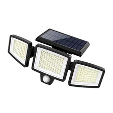 3 Head 500000LM LED Solar Lights Outdoor Waterproof Motion Sensor Security Lamp
