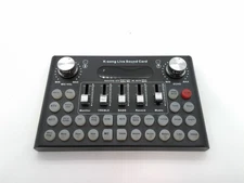 K-Song Live Sound Card Effect Board Wired Condenser Microphone F007