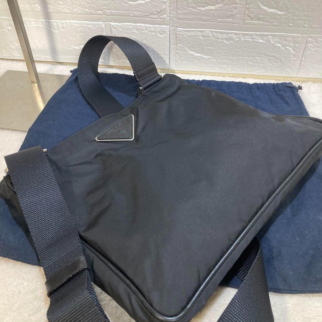 PRADA Nylon Leather Shoulder Bag thumbnail 2
