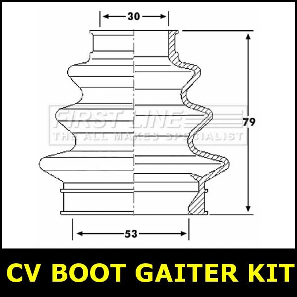 CV Boot Gaiter Kit Rear Axle Outer Fits BMW E90 E91 3.0 330d 335d 9246