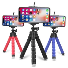 Tripod Flexible 8" Stand Red Octopus Universal Phone Camera Portable FAST SHIP