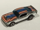 Hot Wheels Redlines Rare Mustang Stocker Chrome With Stars And Stripes VN Mint